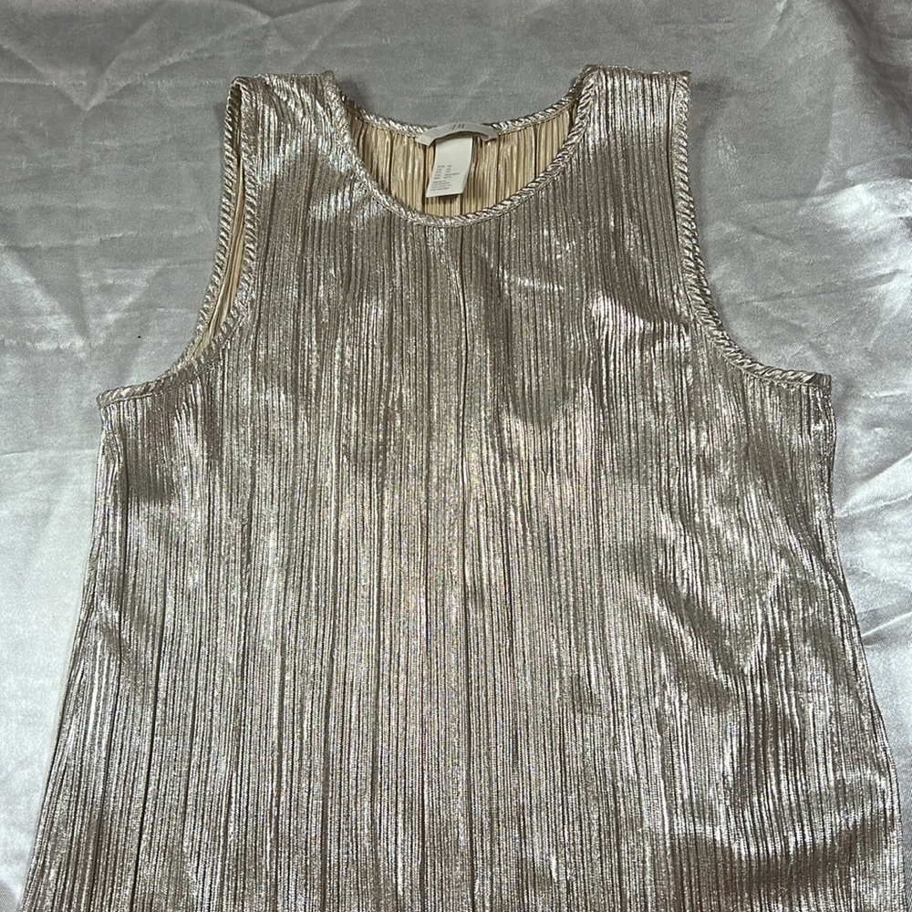 Metallic Giold Sleeveless Dress